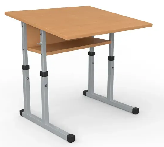 Стіл учнівський №3-6/600х500 прямі кути з нахилом МФ Вересень